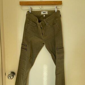Paige Army Green Denim (Size 23)